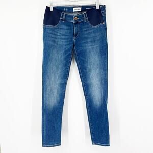 DL1961 Angel Maternity Ankle Skinny Jeans in Everglade